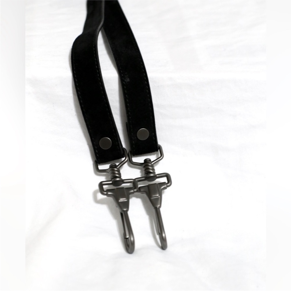 Proenza Schouler Black PS1 Black Suede Mini Crossbody Bag - Picture 6 of 7